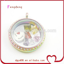 Stainless steel jewelry magnet floating locket